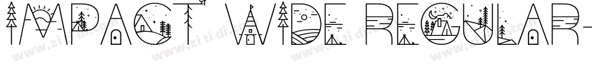 Impact Wide Regular字体转换
